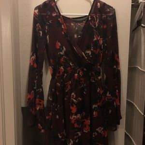 Abercrombie & Fitch Maroon Floral Dress